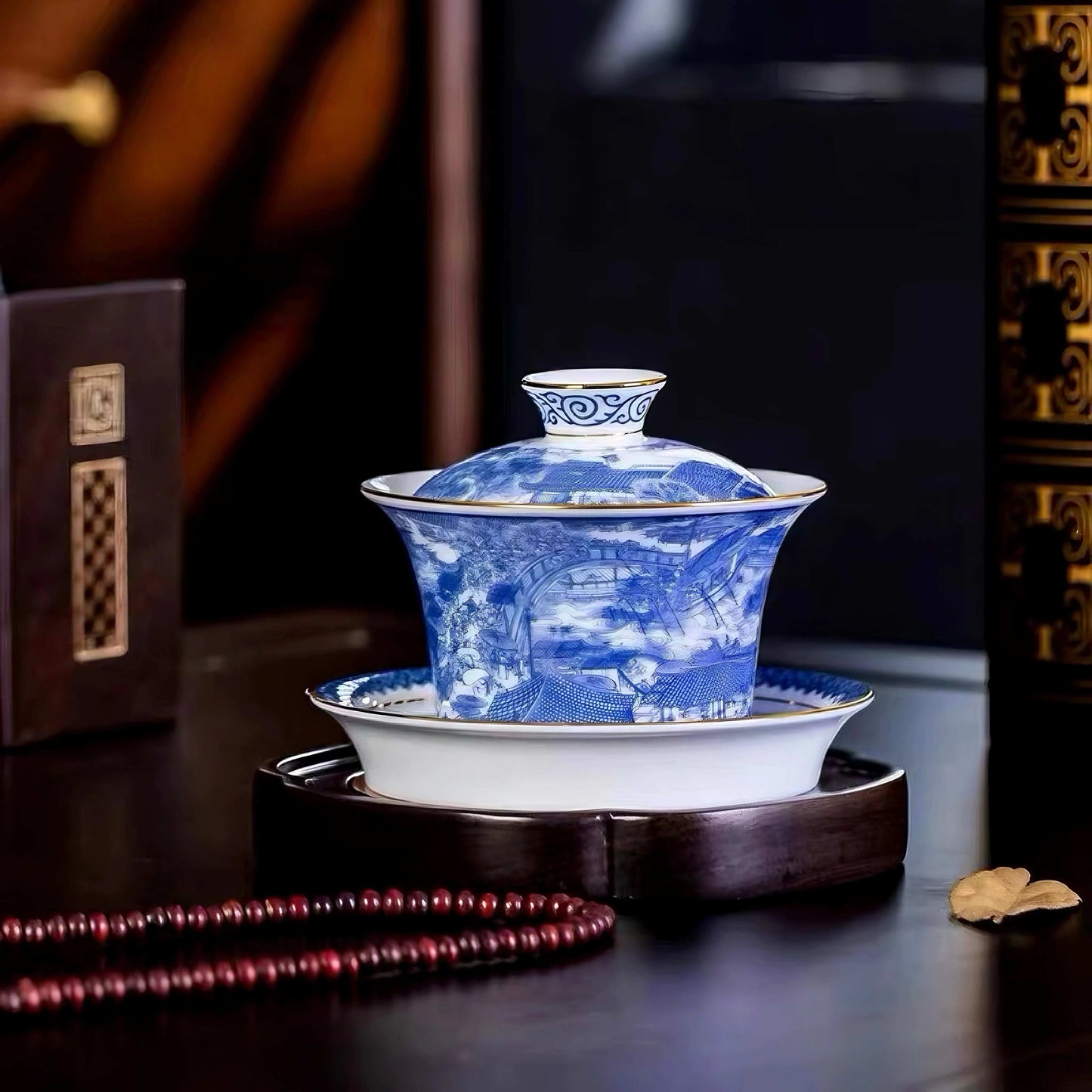 Along the River During Qingming Festival Tea Set|Teapot and Tea Cup Set| Household Tea Making|Chinese Tea Set Supplies