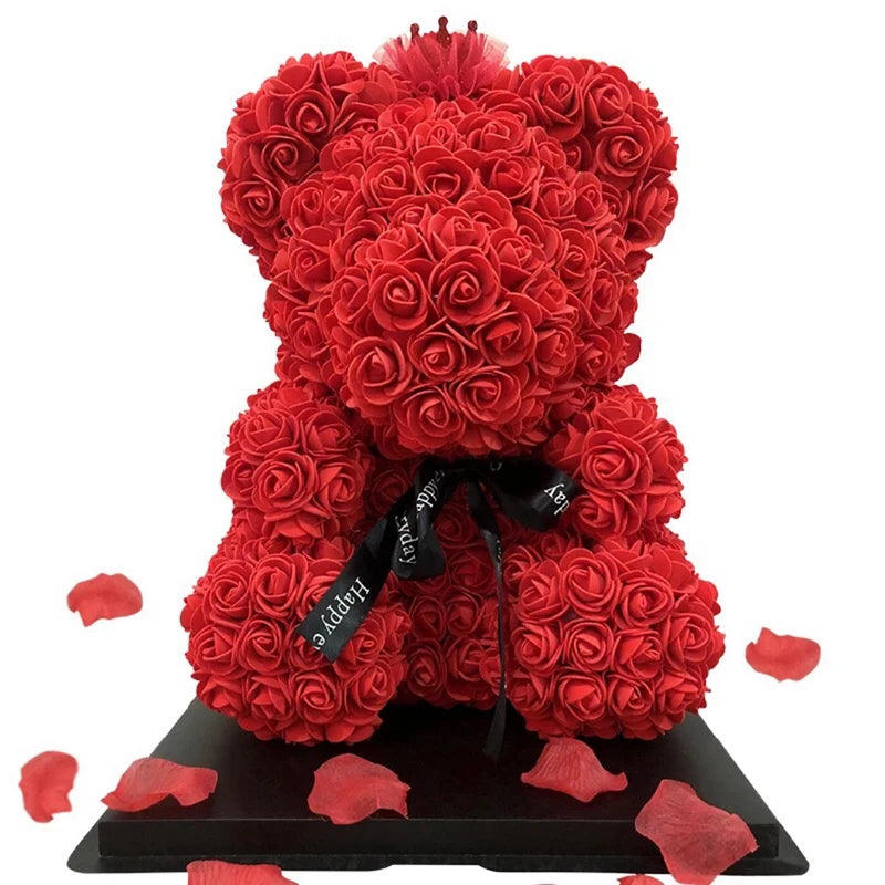50 100 200pcs 3.5cm Foam Rose Heads Artificial Flower Teddy Bear Rose Country Mouse