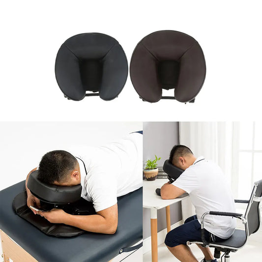 Foam SPA Massage Table Pillow U Shape Bolster Face Down Cradle Nap Sleeping Cushion for Office Desk School Travel Salon