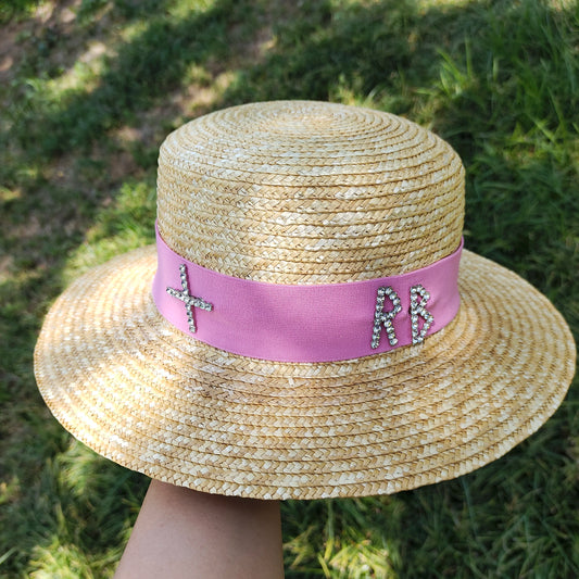 Summer Parent-child Wheat Straw Straw Straw Hat Sunshade Sun Hat Women’s and Children's Straw Hat Fashion Color Matching