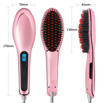 Hair Straightening Comb LCD Display Digital Brush Iron Styling for Home Salon Men Women Hair Brush Care Styling Curling Tools