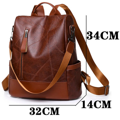 2023 New Hot Women’s Backpack Designer High Quality Soft Leather Simple Fashion Backpack Large Capacity Antitheft Shoulder Bags
