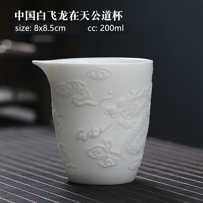 Boutique Ceramic High Capacity Gaiwan Handmade Three-dimensional Relief Tea Cup Chinese Tea Bowl Tea Set Accessories Master Cup