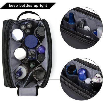 Large Capacity Toiletries Bag for Convenient Travel Multi-Layer Full Open Makeup Organizer Handheld Cosmetic Storage Bag