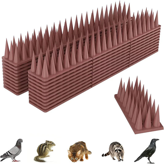 1PC Plastic Security Fence Spikes Bird Repellents Outdoor Garden Orchard Farms For Pigeons Spikes Raccoon Spikes Cat Spikes