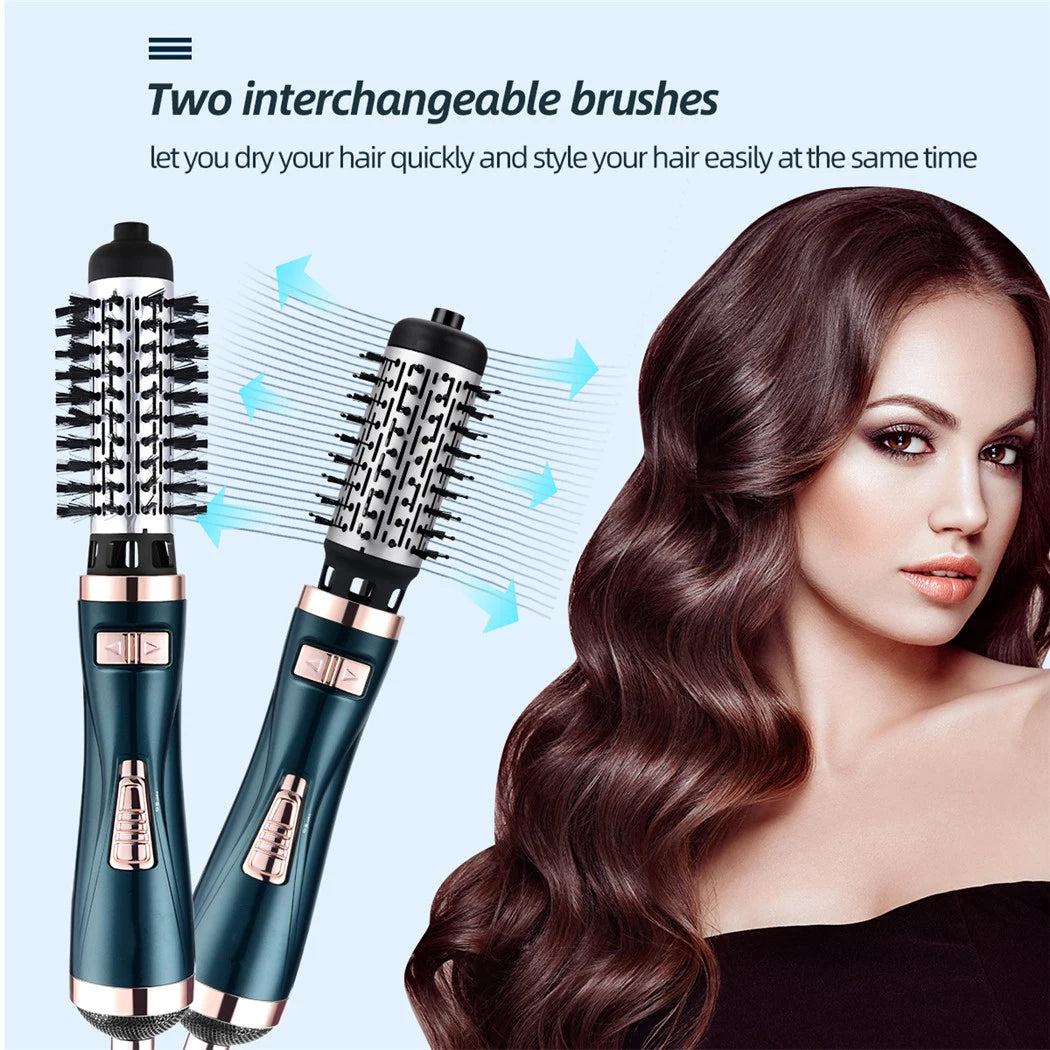 3 In 1 Hair Dryer Brush Rotating Hair Blower Brush Ceramic Hair Curler Volumizer Electric Hairdryer Hot Air Brush Styler