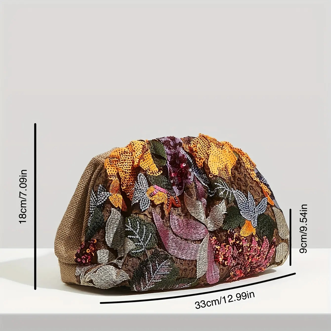 Noite de embreagem de miçangas laranja retro, bolsa clássica de banquetes brilhante, adequada para qualquer festa, jantar