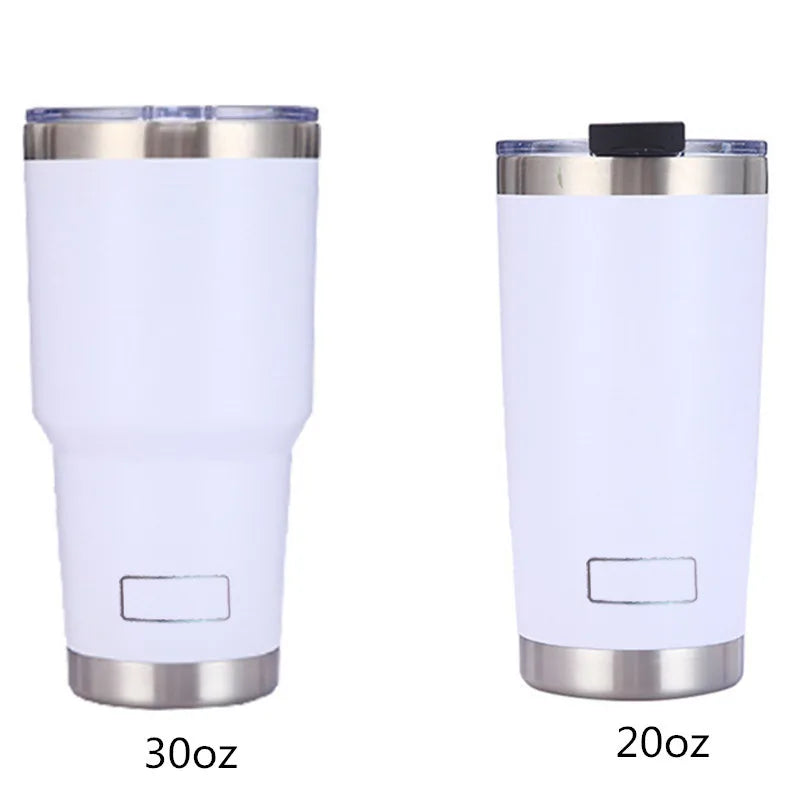 30oz 20oz Stainless Steel Tumblers Vacuum Flasks Yetys Travel Glass Coffee Mug Double Wall Water Thermos Bottle Car Cup