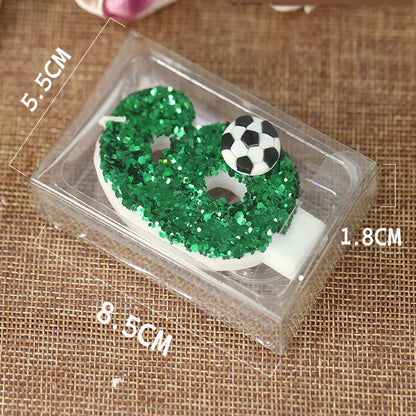 Football Cake Candles Birthday Candles Soccer Candles Cupcake Toppers Cake Decorating Supplies Football