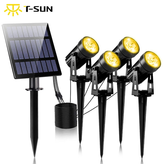 T-SUNRISE LED Solar Light Outdoors IP65 Waterproof Warm White Cold White Solar Garden Lighting Outdoor Decoration Lawn Lamps