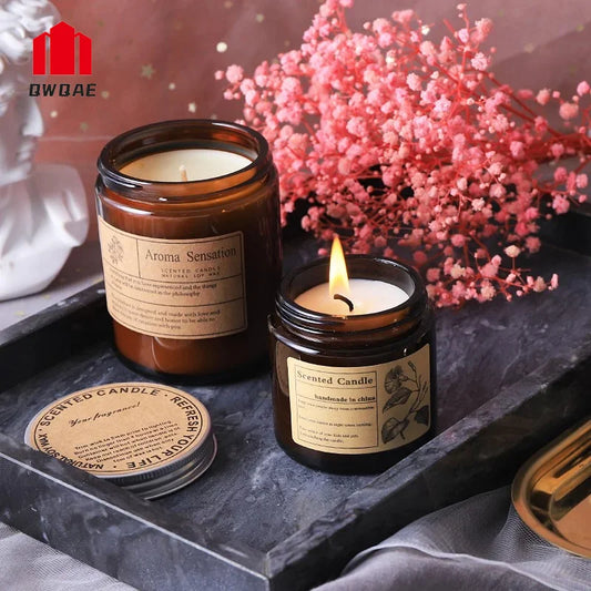 Scented Wax Candle Smokeless Aromatic Soybean Candles  Aromatherapy Wedding Birthday Party Gift 2024 Christmas Home Decoration