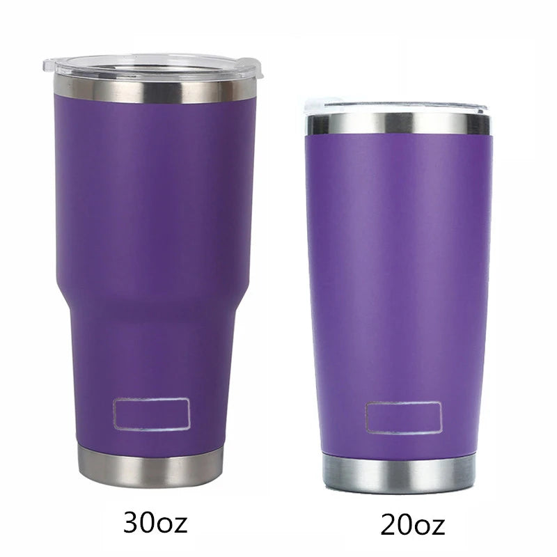 30oz 20oz Stainless Steel Tumblers Vacuum Flasks Yetys Travel Glass Coffee Mug Double Wall Water Thermos Bottle Car Cup