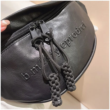 Brand Design Women Chest Bag Leather Ladies Shoulder Bags for Ladies 2023 New Belt Bag Female Waist Pack Fanny Packs Phone Walle