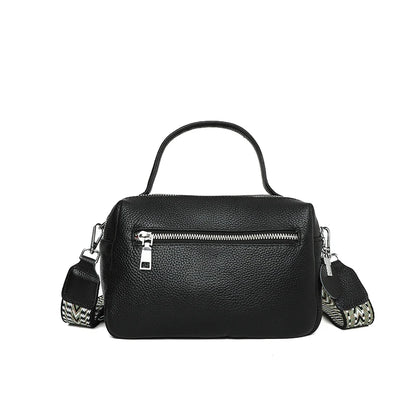 2024 Fashion Crossbody Bags Women's Genuine Leather Bag Simple High Quality Tote Bag Vintage Boston Handbag Female Shoulder Bags