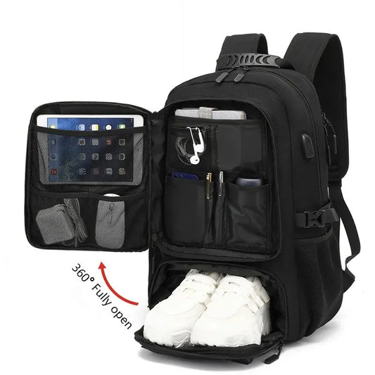 15.6/17.3" Travel Backpack Men Business Backpack School Expandable USB Bag Large Capacity Laptop Waterproof Fashion Backpack