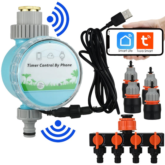 Sprycle WiFi Wireless Smart Water Timer Home Garden Automatic Irrigation Watering Remote Controller Outdoor for Greenhouse Plant