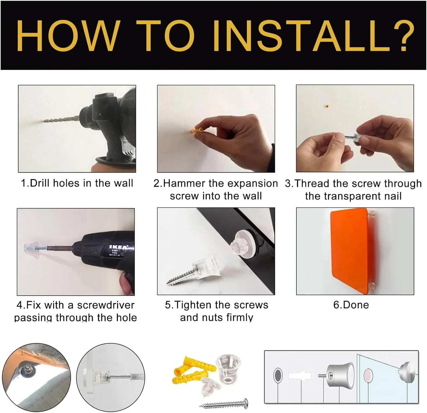 Acrylic and aluminum alloy house number material sign street name house number plate outdoor material modern home art decoration