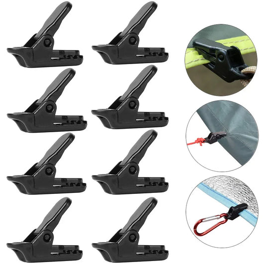 10/15/20Pcs Awning Clamp Tarp Clips Snap Hangers Tent Camping Survival Tighten Tool for Outdoor Camp Hike Camping Equipment sale