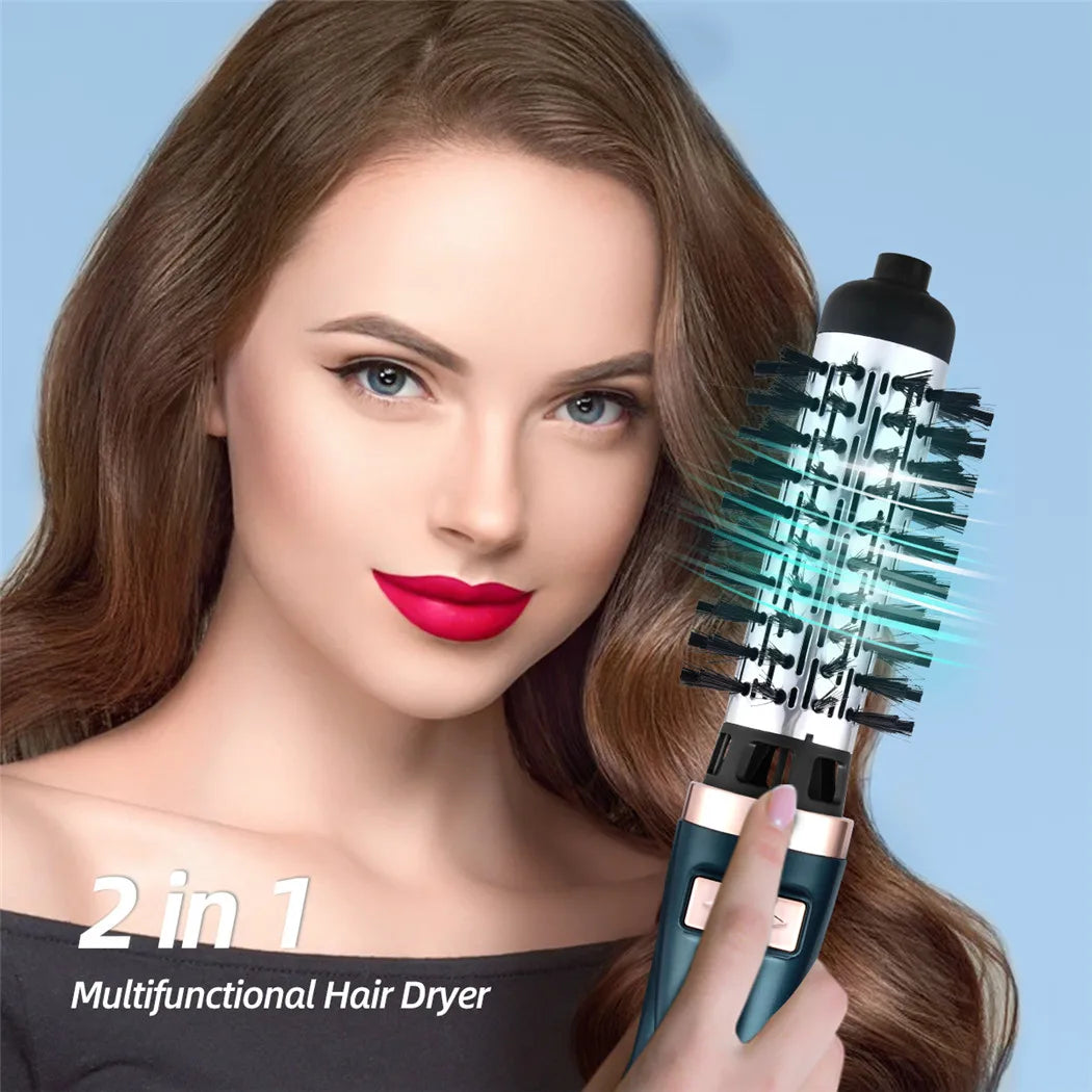 Rotating Hair Dryer Brush Blow Dryer Hair Curler Brush One Step Hair Blower Brush Hot Air Comb 3 In 1 Hair Straightening Brush