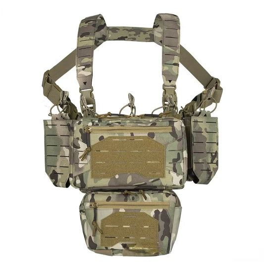 Men's and Women's Outdoor Tactical Chest Hanging Multi-functional Breathable Lightweight Equipment Tactical Vest