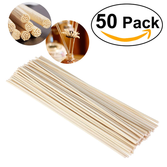 50pcs Oil Duffuser Reed Stick Home Scent Diffuser Fragrance Aromatherapy Diffusers Sticks DIY Handmade Oil Diffuser Replacement