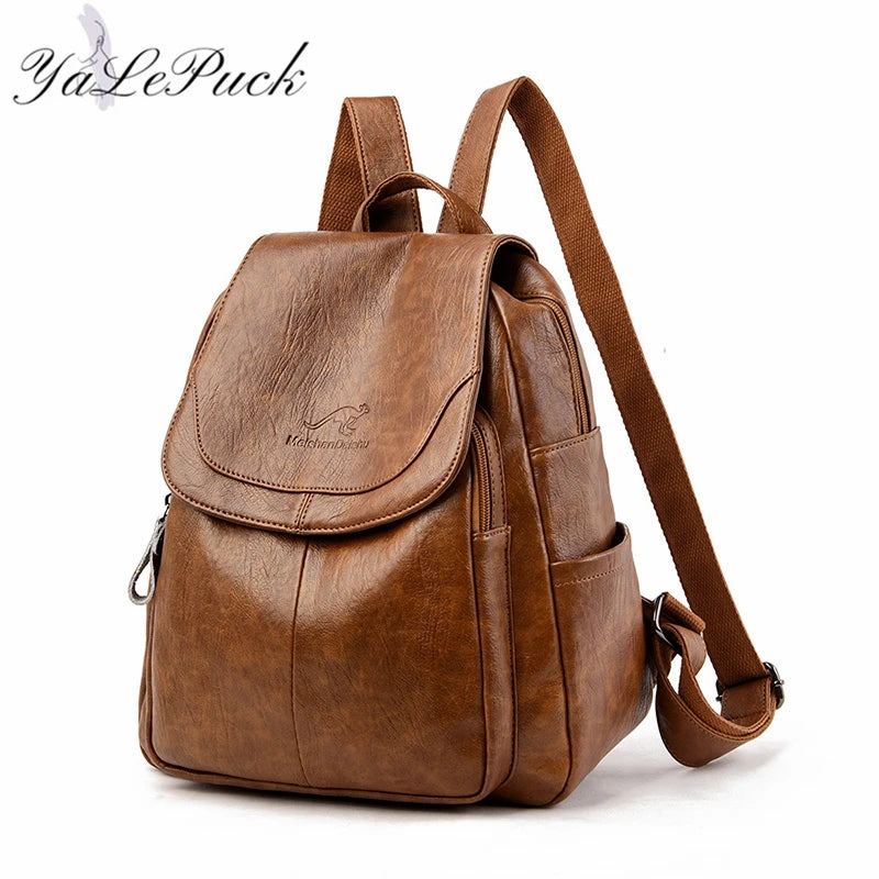 2023 Luxury Brand Women Backpack High Quality Leather Backpacks Travel Backpack Fashion School Bags for Girls mochila feminina