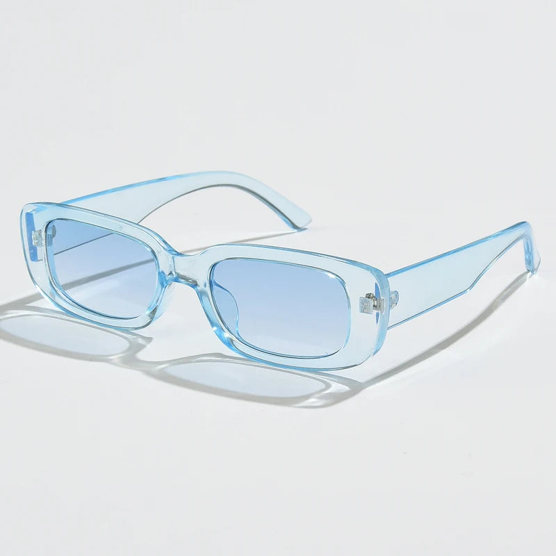 New Small Sunglasses Women Men Trendy Vintage Brand Designer Hip Hop Square Green Sun Glasses Female Eyewear UV400