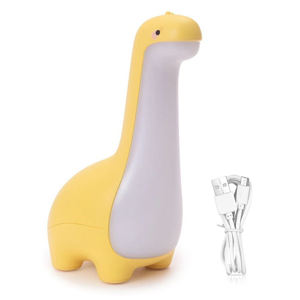 Long Necked Dinosaur Light USB Charging Soft Light With Sleeping Light Children's Cartoon Bedside Feeding LED Cute Night Light