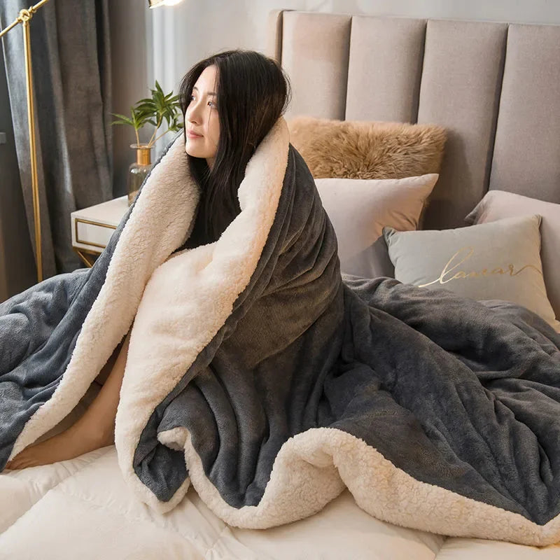 Soft Double Layered Warm outlet Blankets