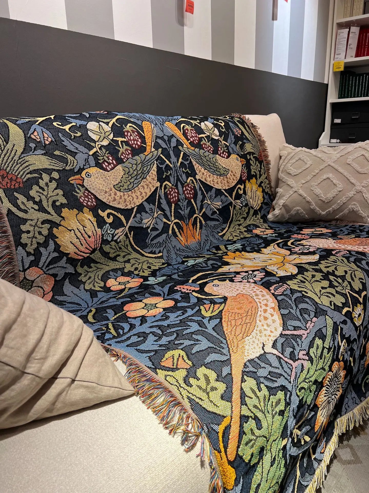 Kwiaty ptaków koc mark