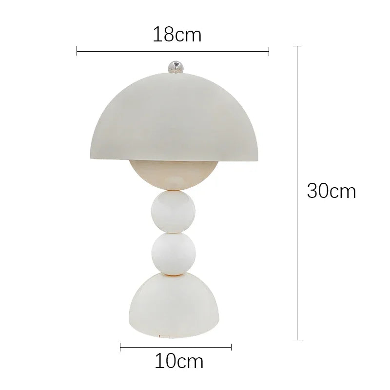 Nordic LED Table Lamp For Home Living Table Bedroom Bedside Room Interior White Dimmable Decoration LED Night Lamps Desk Light