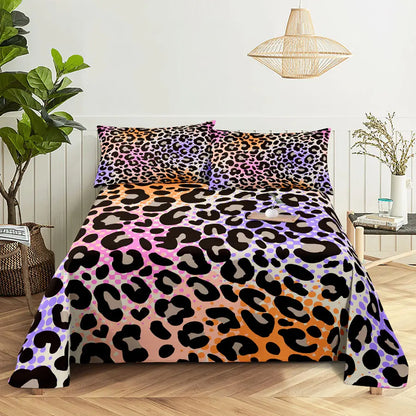 Camouflage Bed Sheet Set Bedding Linens Pillow Cases Queen King Double Size 220x240 Leopard for Bedroom Soft Twin Full Single