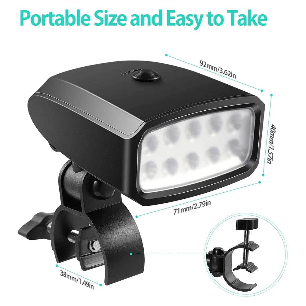 Outdoor Grill Lights Portable BBQ Lights 360 Rotatable with 10 Super Bright LED Lights & Clamp Mount Fits Grill Handle