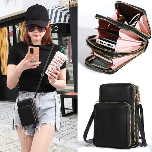 Women's Bag Luxury Handbag Large Capacity PU Leather Shoulder Bags Wallets Card Holders Cell Phone Purse Female Messenger Bag