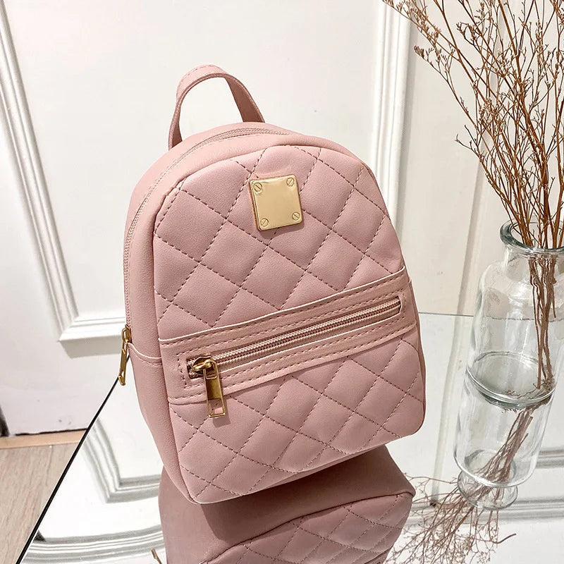 Mini Backpack for Women PU Leather Multifunction Crossbody Bag Ladies Phone Pouch Pack Luxury Brand Shoulder Bag Messenger Bags