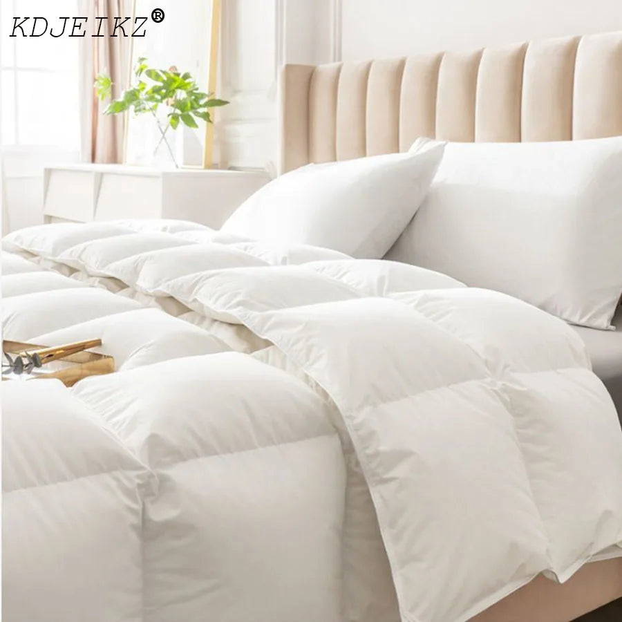 KDJEIKZ Bread Goose Down Quilt Luxury Duvet Soft Goose Down Duvet Quilt Comforter Duvet Spring 、 Autumn Quilts,100% Cotton Shell