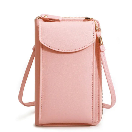 Yogodlns Casual Cellphone Crossbody Bag For Women PU Leather Shoulder Bag Multifuncion Messenger Handbag Flap Lady Pouch Bolsos