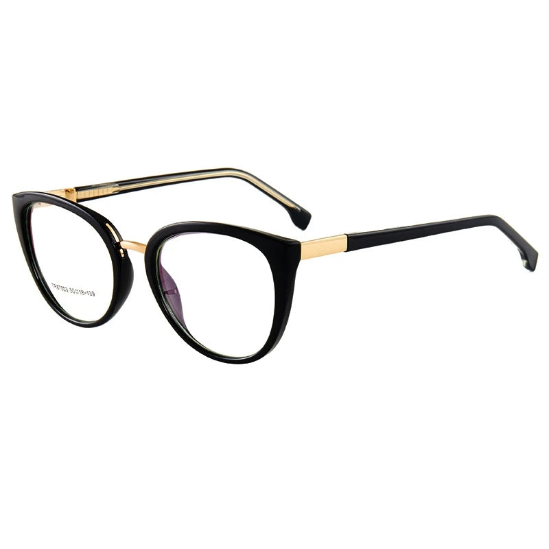 FIRADA Fashion Eyewear Retro Cat Eye Eyeglasses Women’s 2023 Anti Blue Light Optical Prescription Glasses Frame for Women 87003