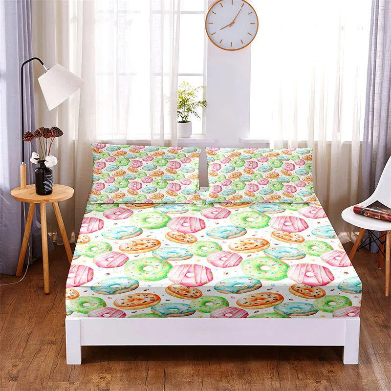 Bedding Set Dream Catcher Fitted Sheet Set Bed Set Mattress Cover Four Corners Elastic Band Non Slip Bed Sheets and Pillowcases