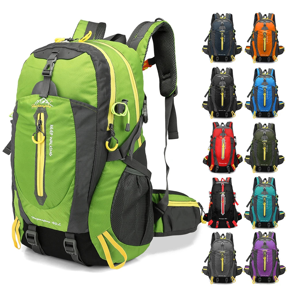 40L Water Resistant Travel Backpack Outdoor Camping Hiking Laptop