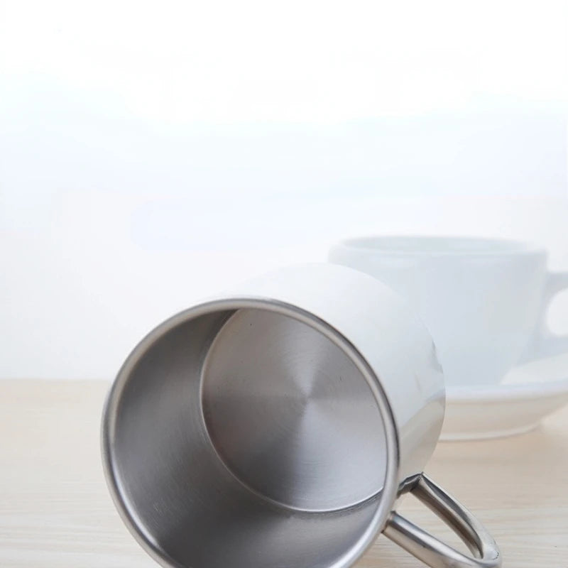 220/300/450 ml Travel in acciaio in acciaio inossidabile manico a gancio Carabiner Guccio per picnic tazza di viaggio da viaggio per esterni