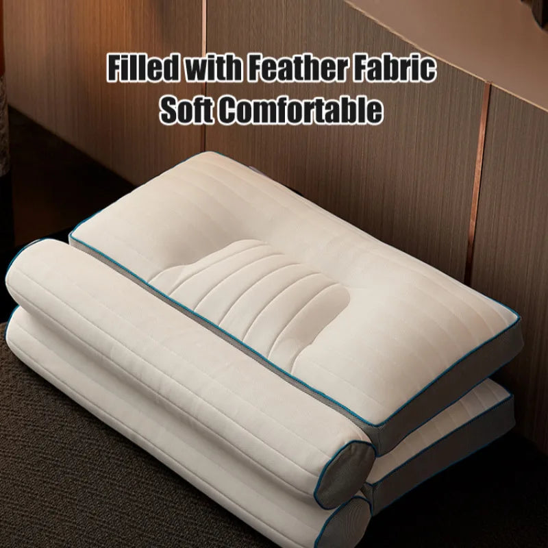 Jastëk anti-tërheqje Mbrojtja në shtëpi Mbrojtja e gjumit në shtëpi Mbrojtja e qafës së mitrës së qafës së mitrës së qafës së mitrës + fletë latex + jastëk i vetëm me pendë ultra