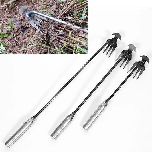 Weeding Artifact Uprooting Weeding Tool Steel Weed Puller Dual Purpose Hand Remover for Garden Yard Farm Weed Removal