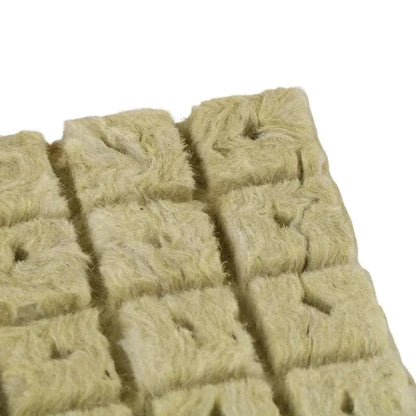 50pcs 25x25x25mm Stonewool Hydroponic Grow Media Cubes Plant Cubes Soilless Substrate Seeded Rock Wool Plug Seedling Block