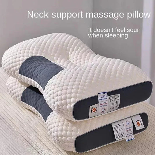 Spa Massage Pillow Washable Non-Collapse Cervical Support Pillow Core Home Pin Gift Pillow