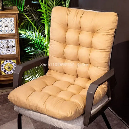Solid Cushion Soft Comfortable Reclining Chair Cushion Outdoor Garden Chair Cushions High-Backed Chair Pads Lounger Cushion