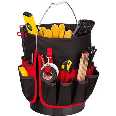42 Grids Pocket Bucket Organizer Pouch Storage Bag Garden Tool Pouch Hand Tool Bag Planting Props Basket