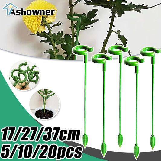 5/10/20pcs Plant Supports Flower Stand Butterflies Orchid Support Rod Climbing Plants Stick Protection Vegetable Garden Supplies