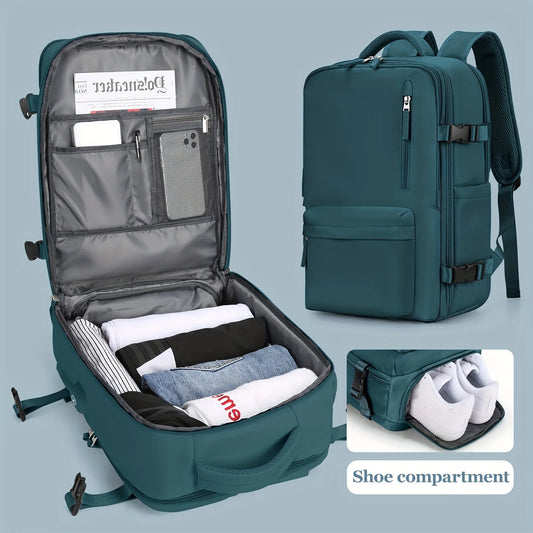 Utazási hátizsák hordozza a személyes cikkzsákot a repüléshez, 35l kézi poggyász bőrönd vízálló Weekender táska férfiak számára