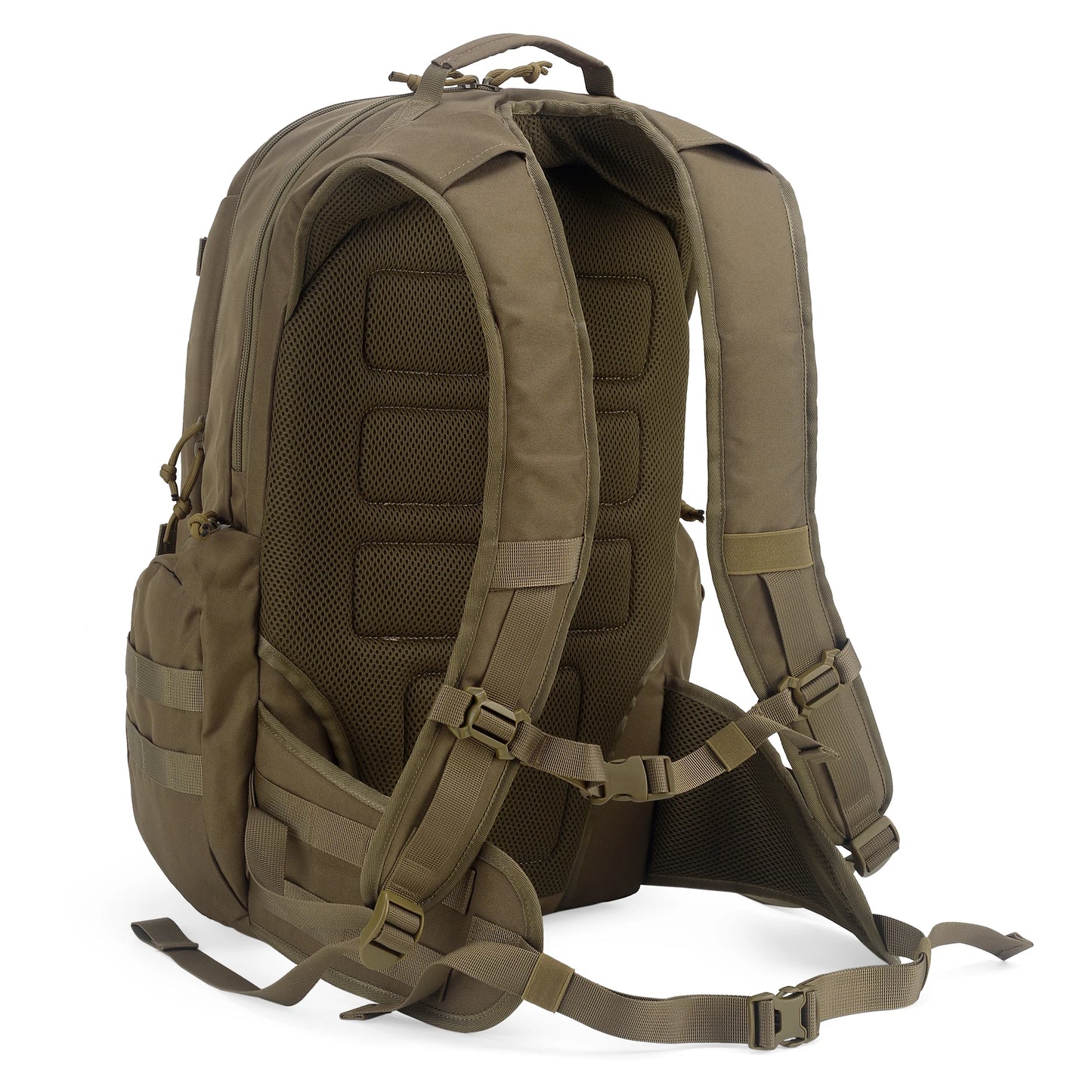 Mardingtop taktischer Rucksack mit Regenschutz 35L Daypack für Männer Trekking Fischerei Sport Camping Wanderung 600D Polyester